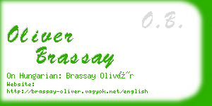 oliver brassay business card